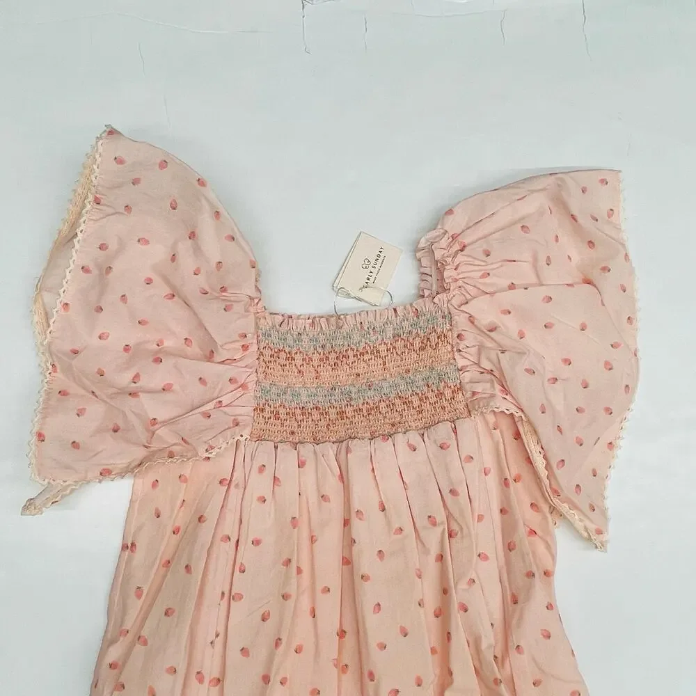 NWT Early Sunday 5Y Sophie Dress in Fraises